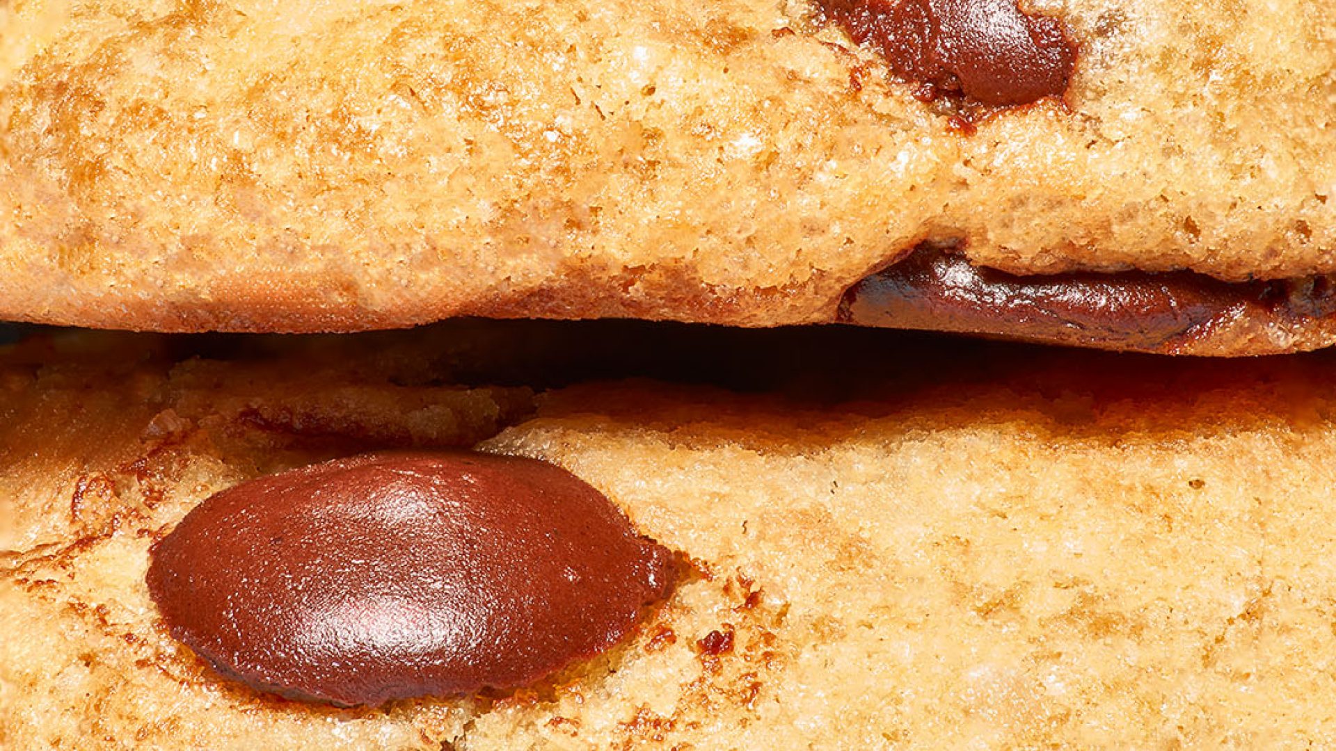 Close up of a cookie